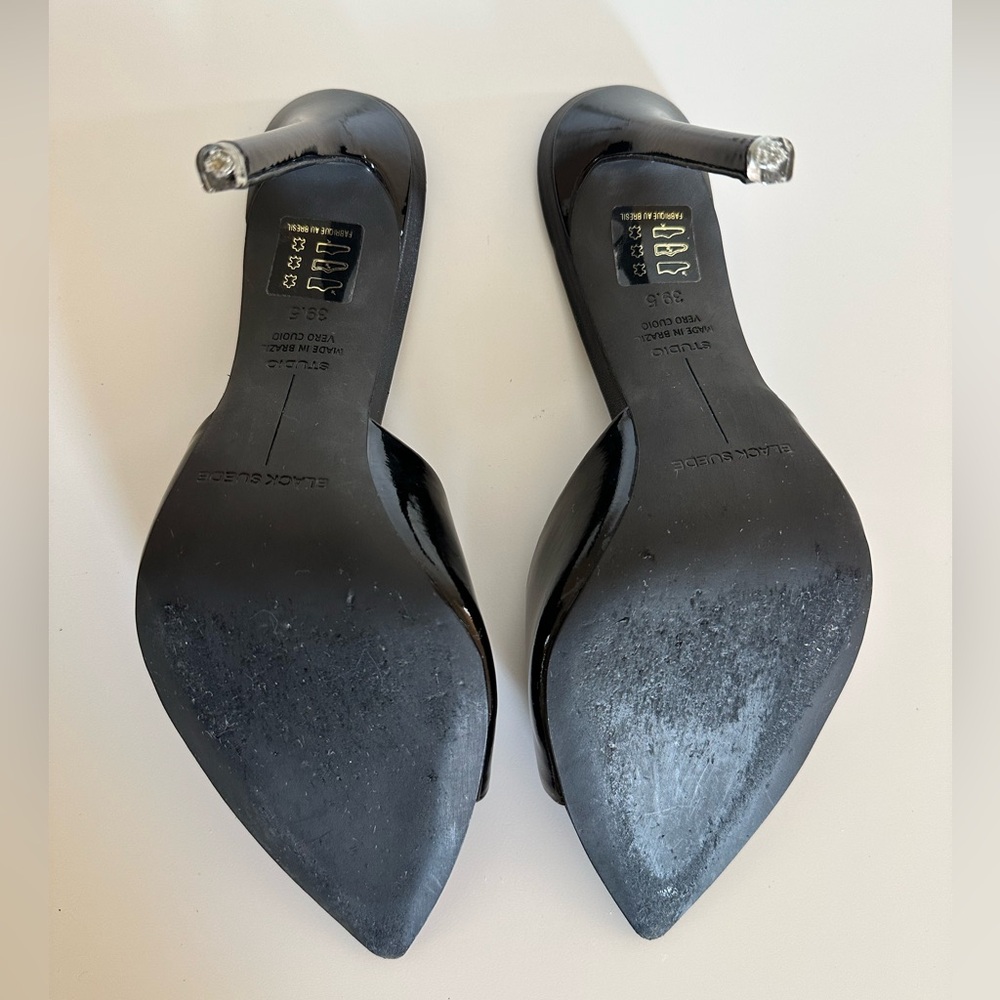 Black Suede Studio | Brea Mule Black Patent | 39.5 EU (Runs Small - see listing) - Picture 8 of 13